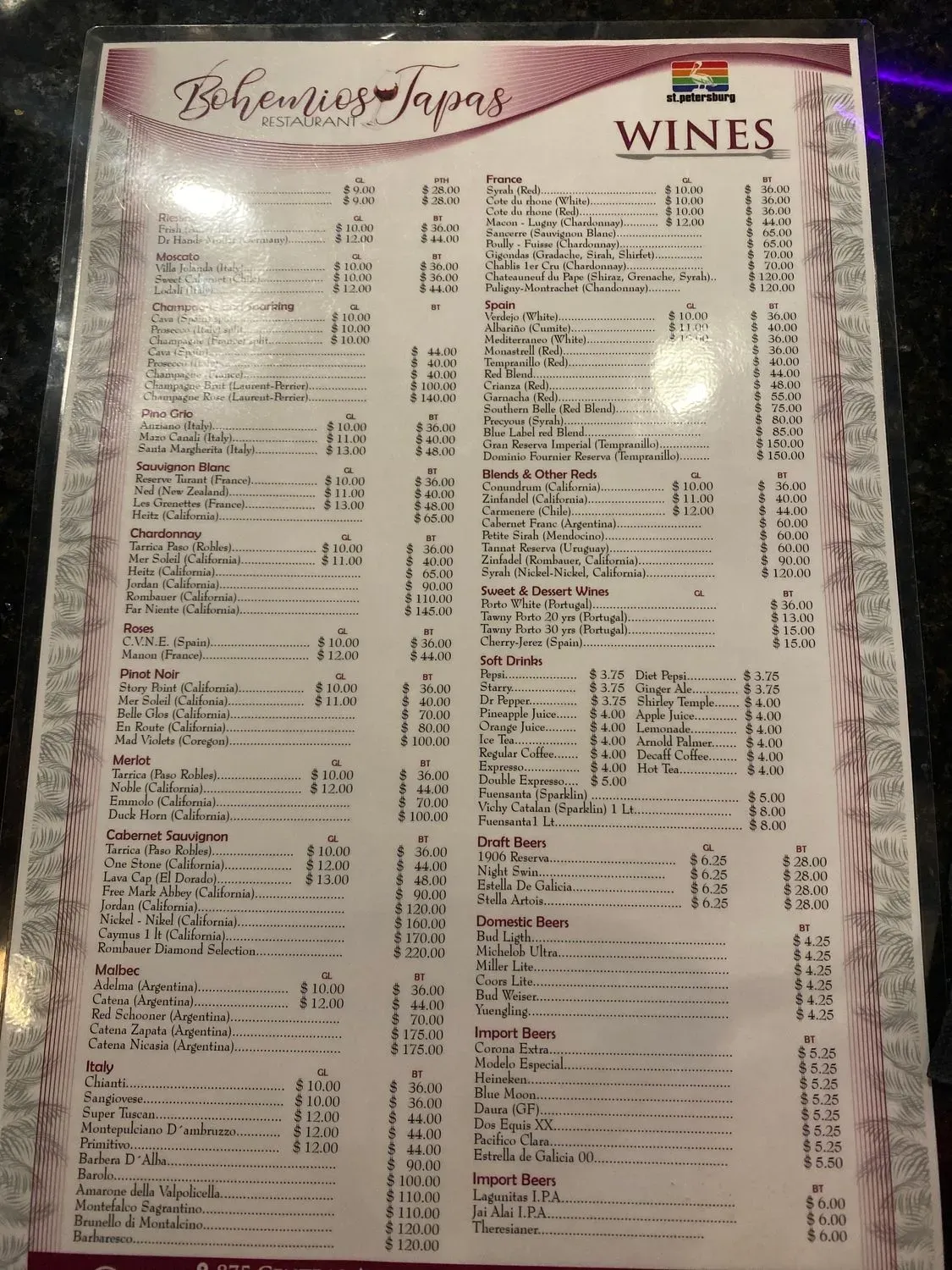 Menu 5