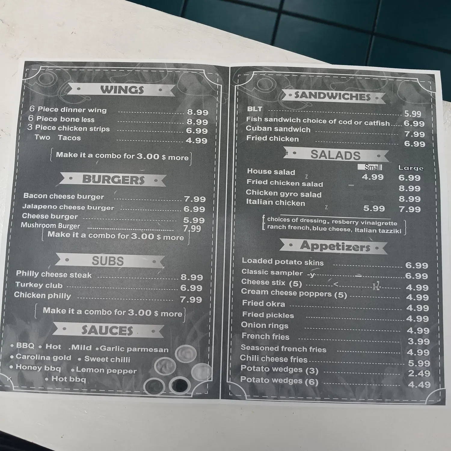 Menu 2