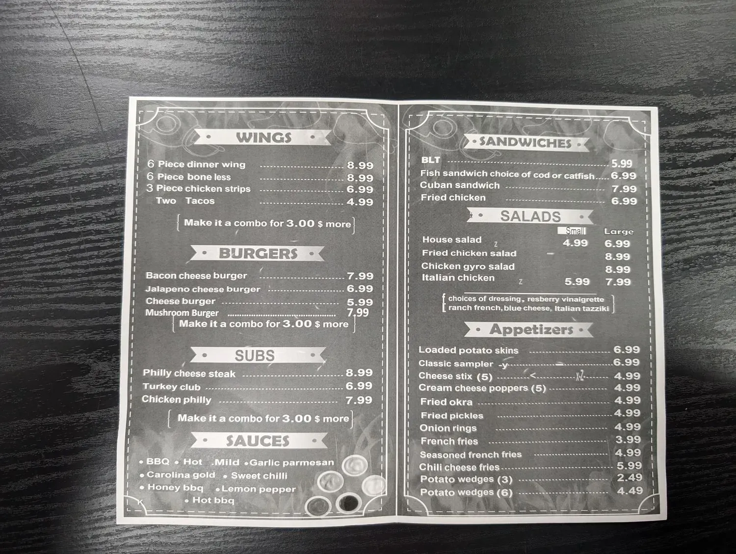 Menu 5