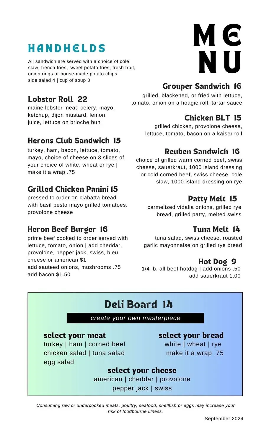 Menu 1