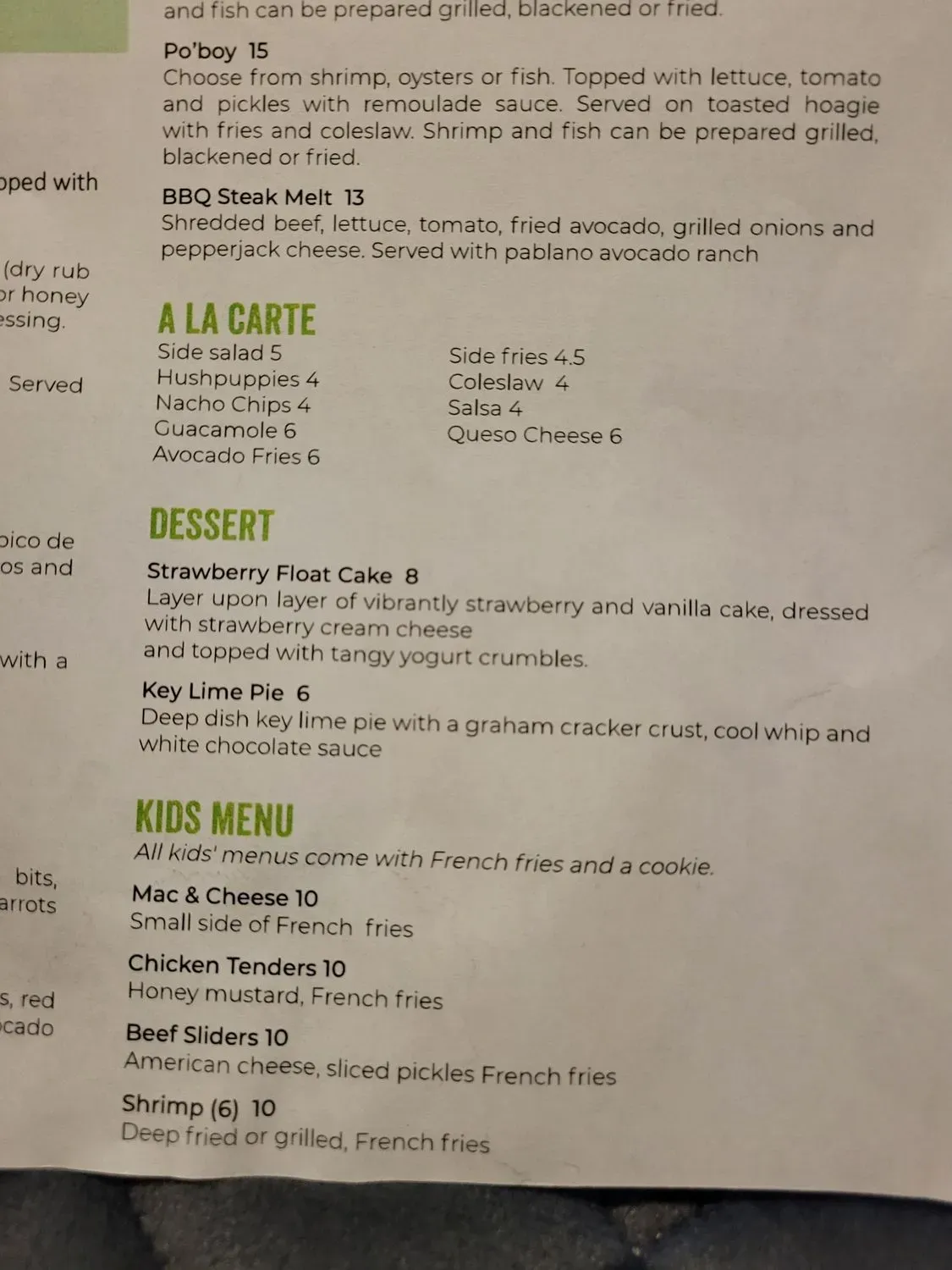 Menu 6