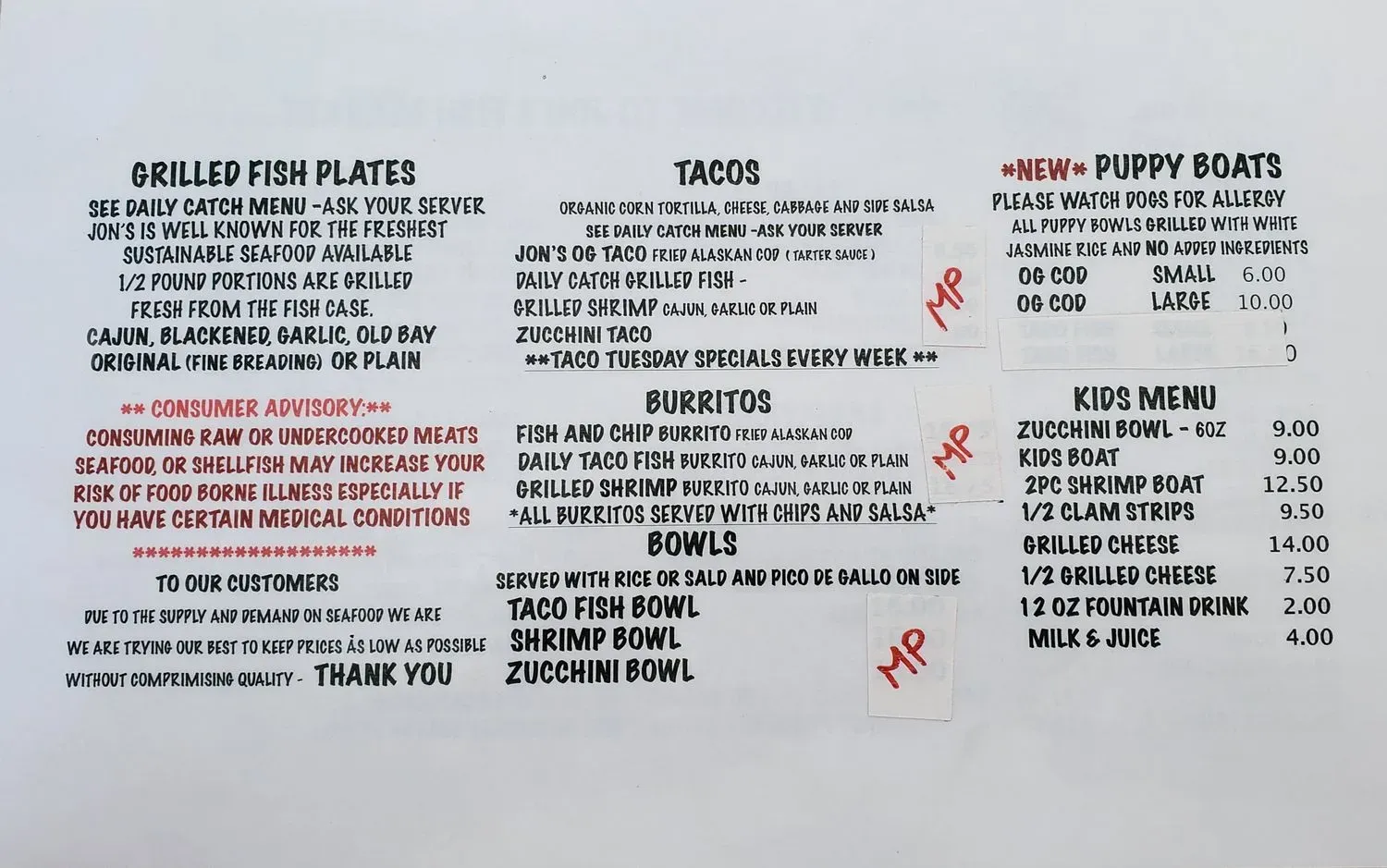 Menu 1