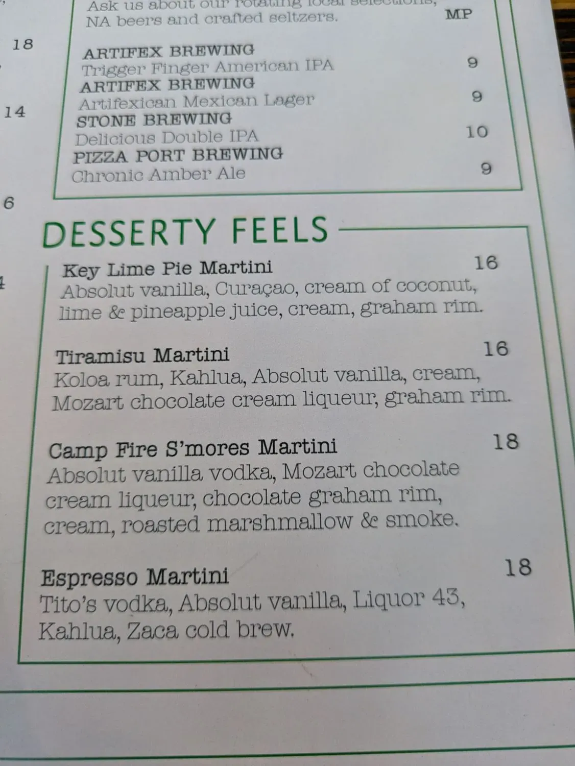 Menu 5