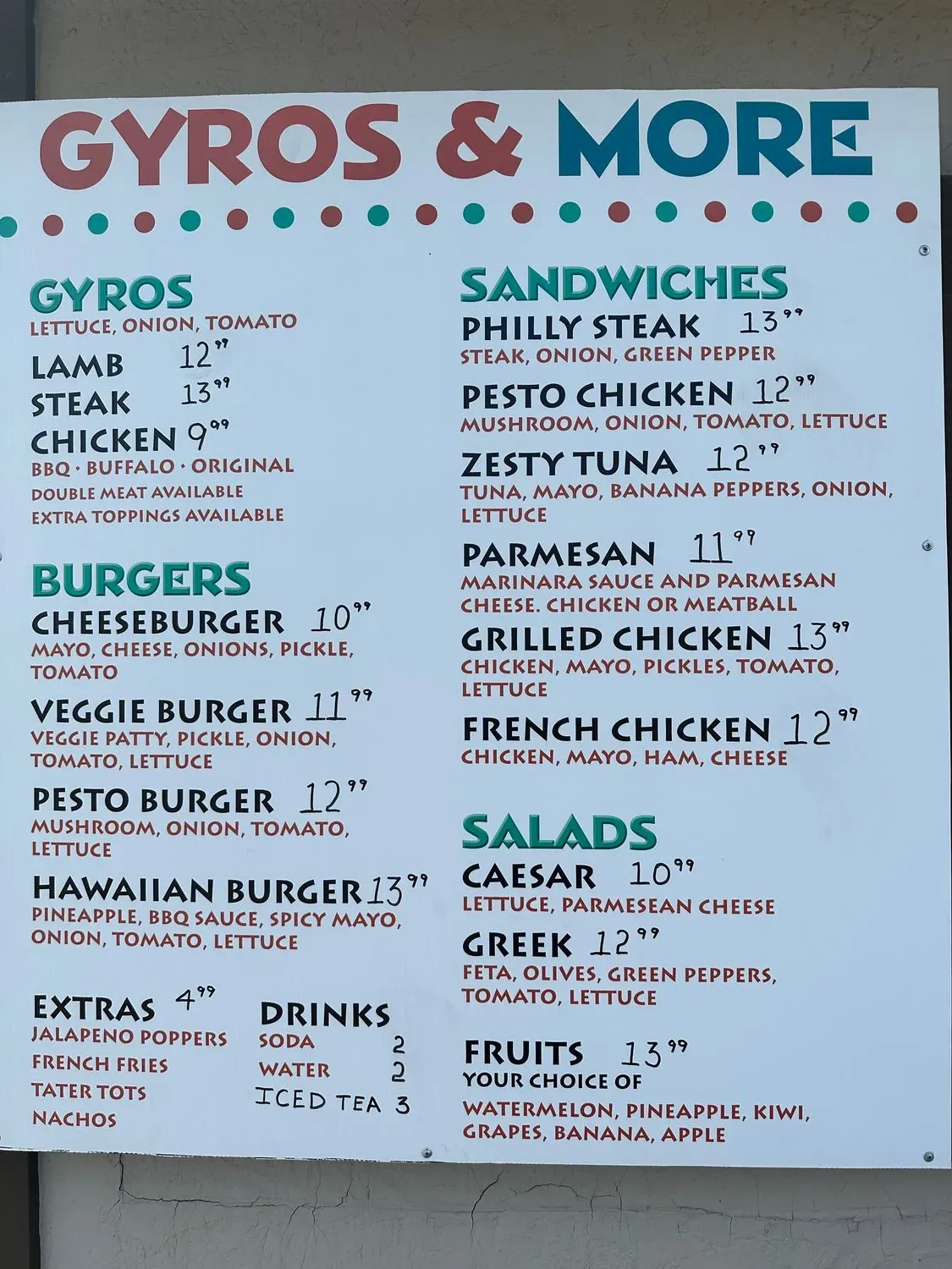 Menu 1