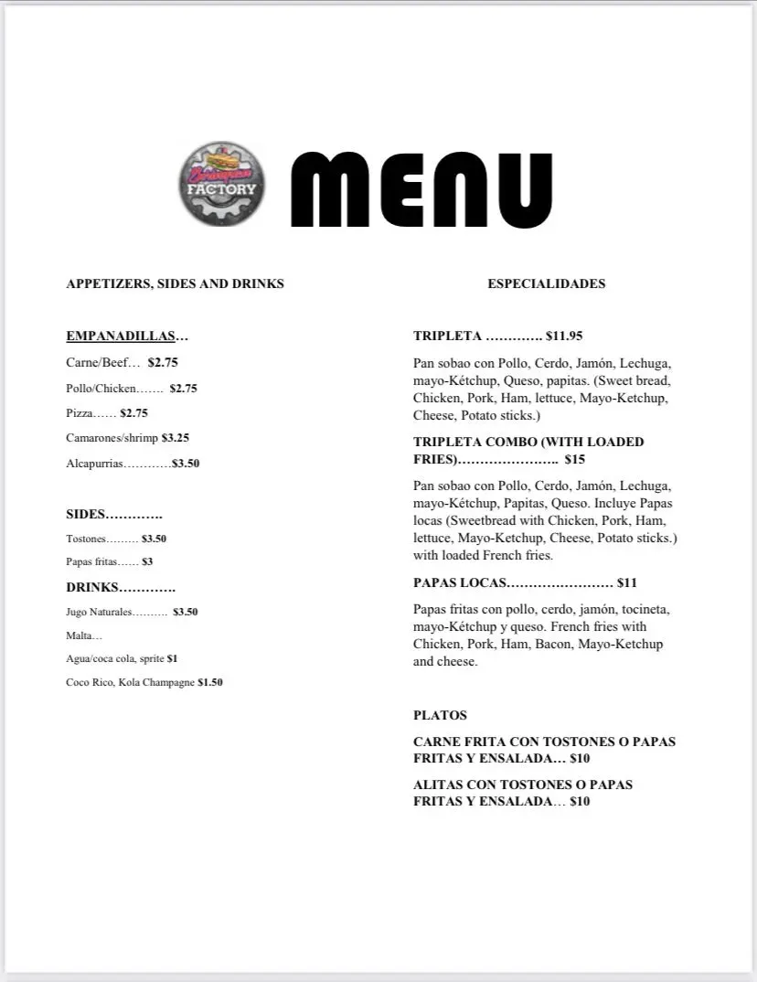 Menu 2