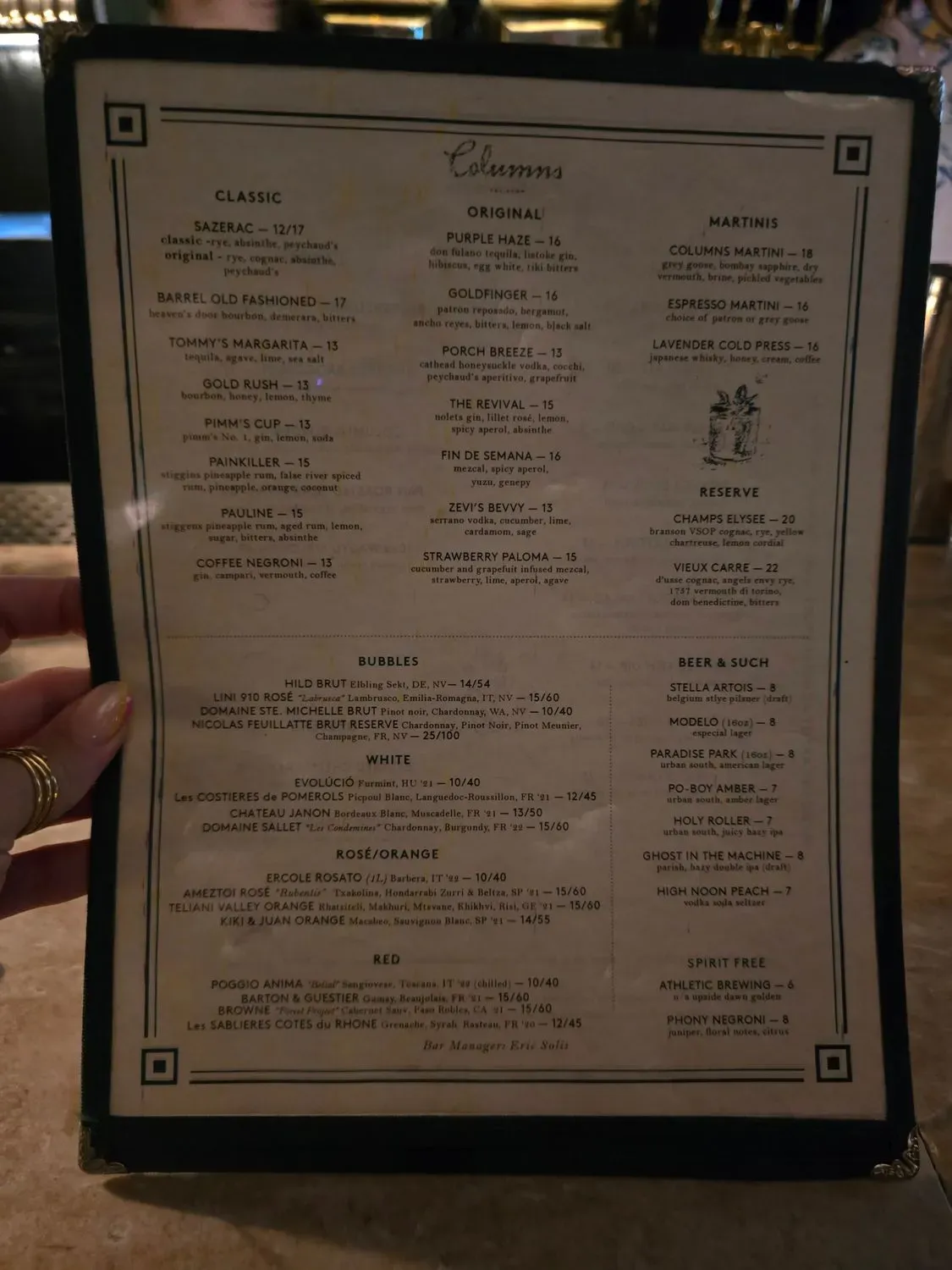 Menu 1