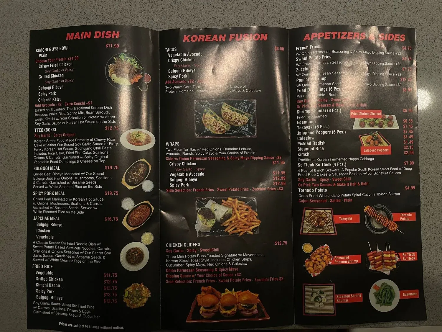 Menu 2