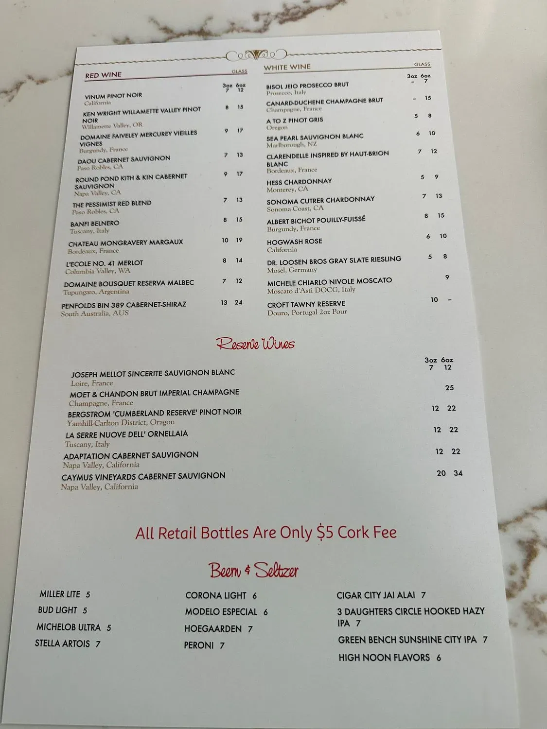 Menu 1