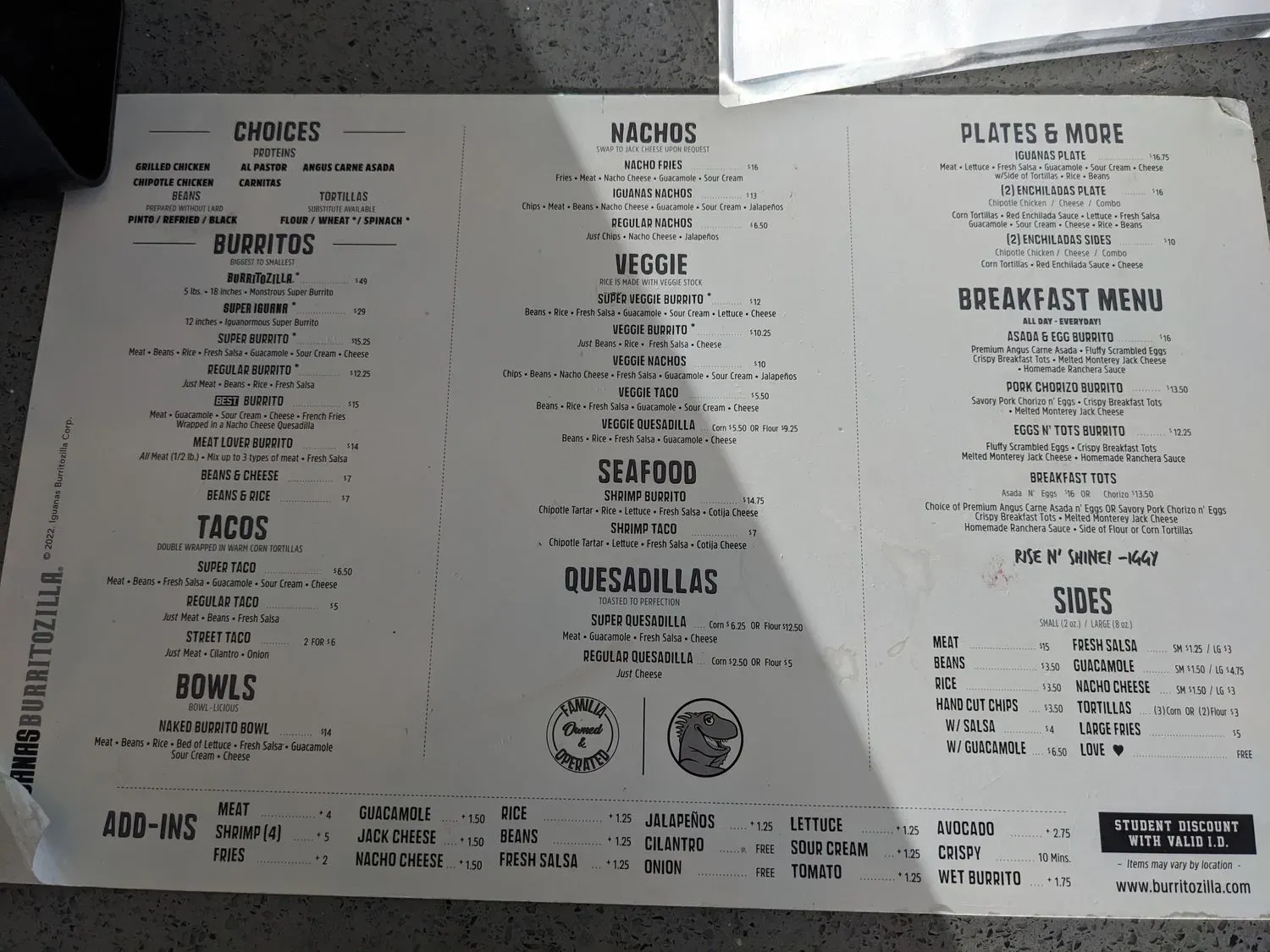 Menu 4