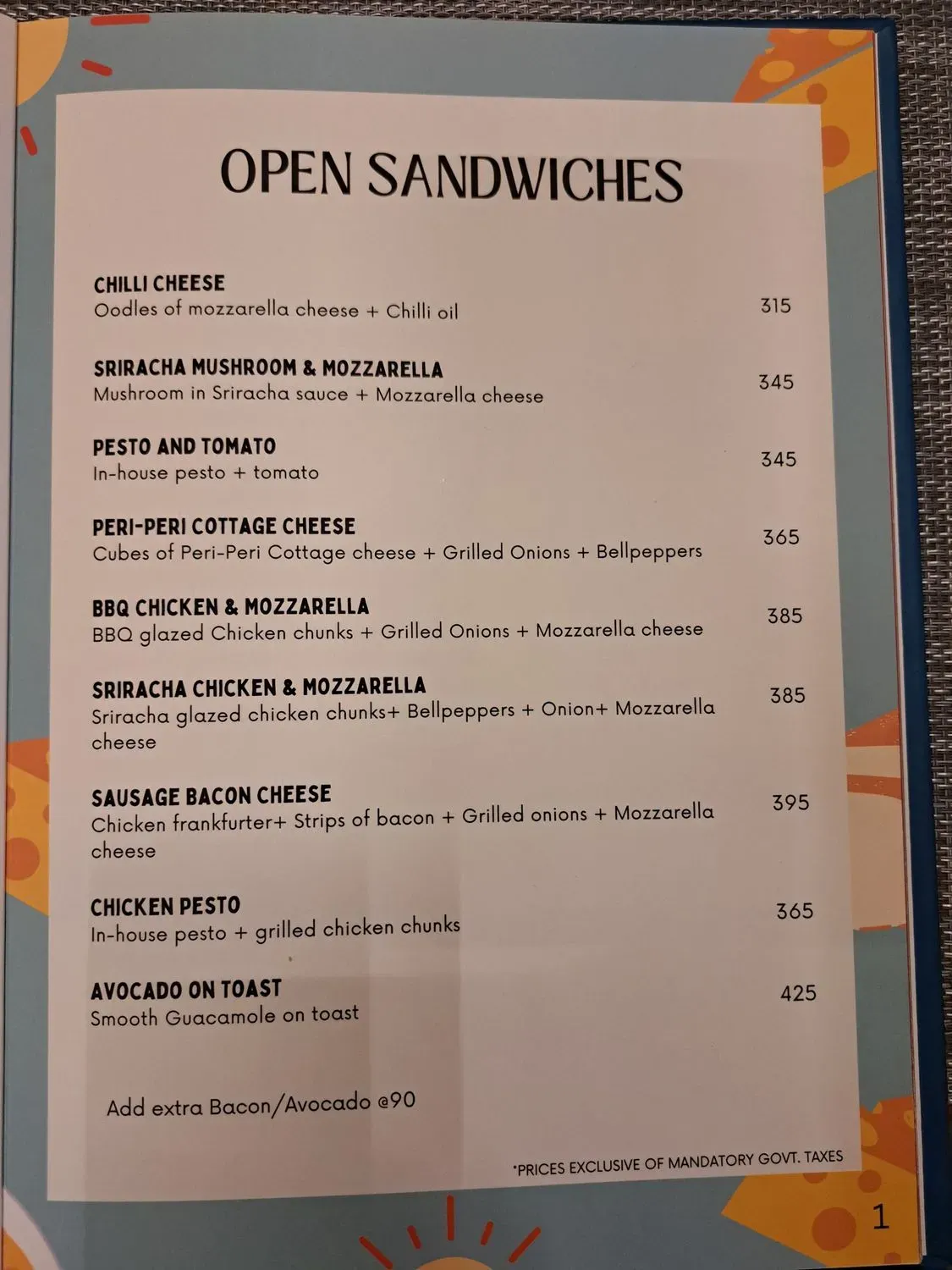 Menu 1