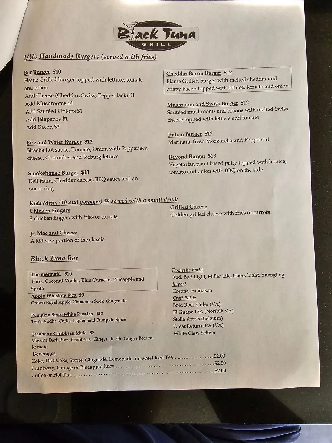 Menu 1