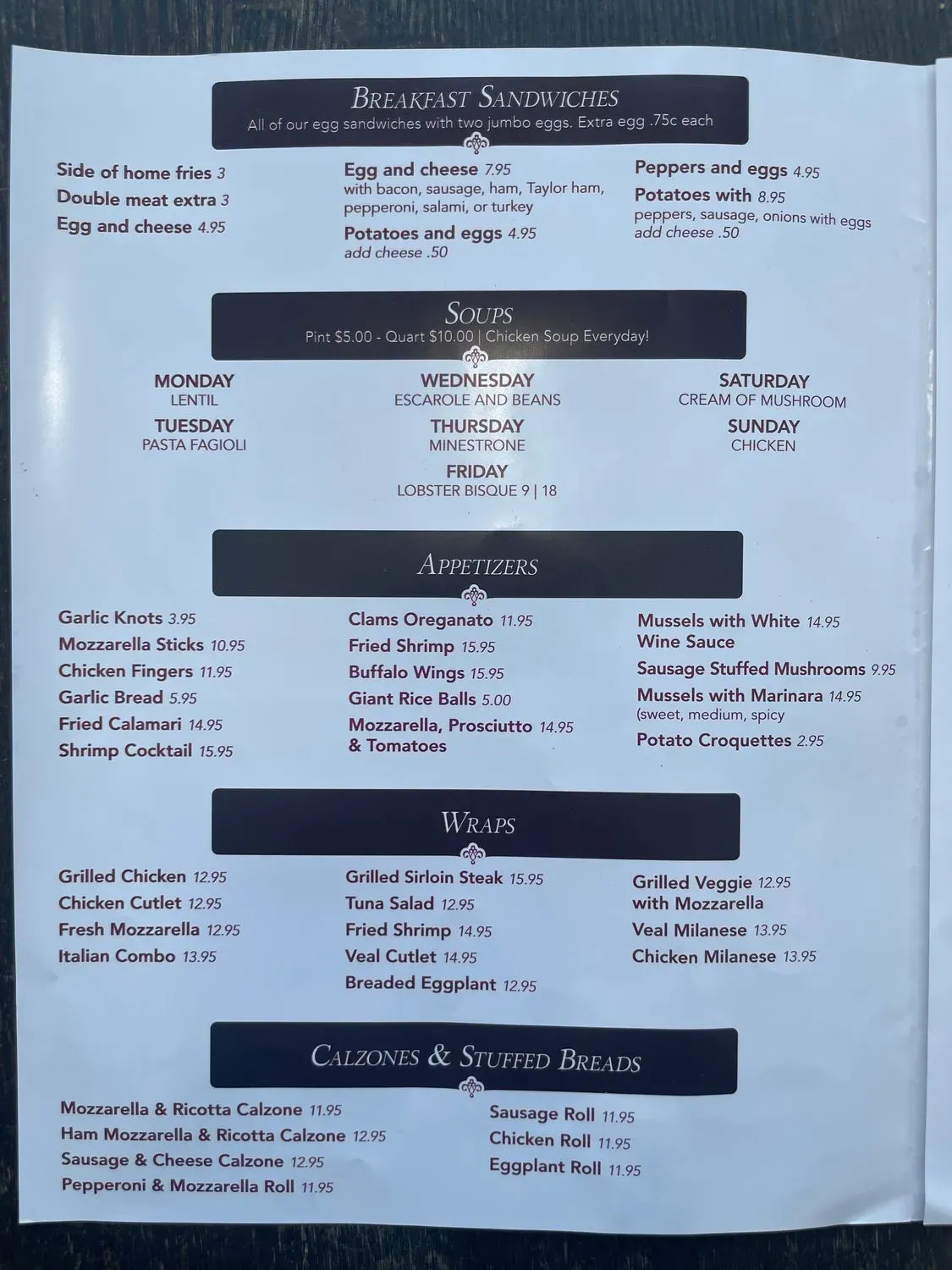 Menu 3