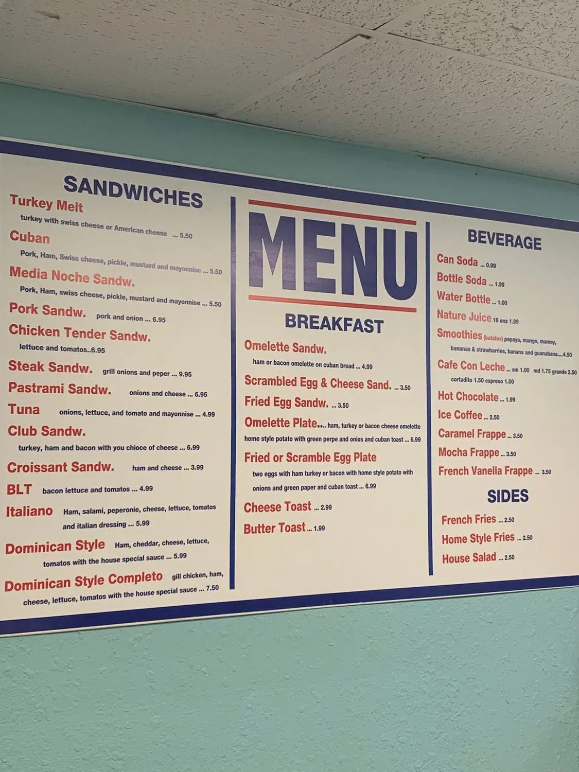 Menu 2