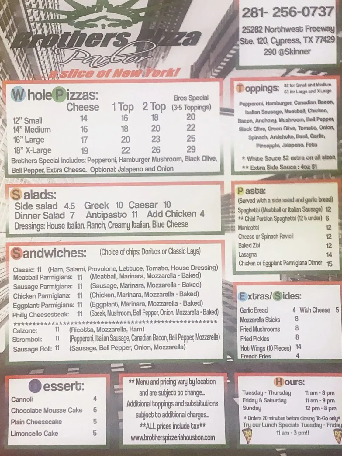 Menu 1