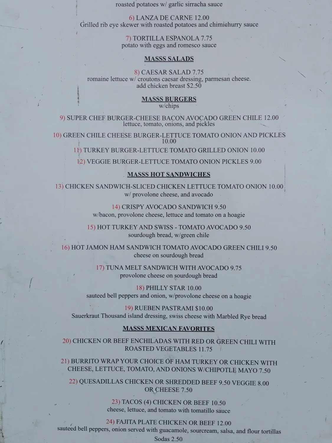 Menu 2