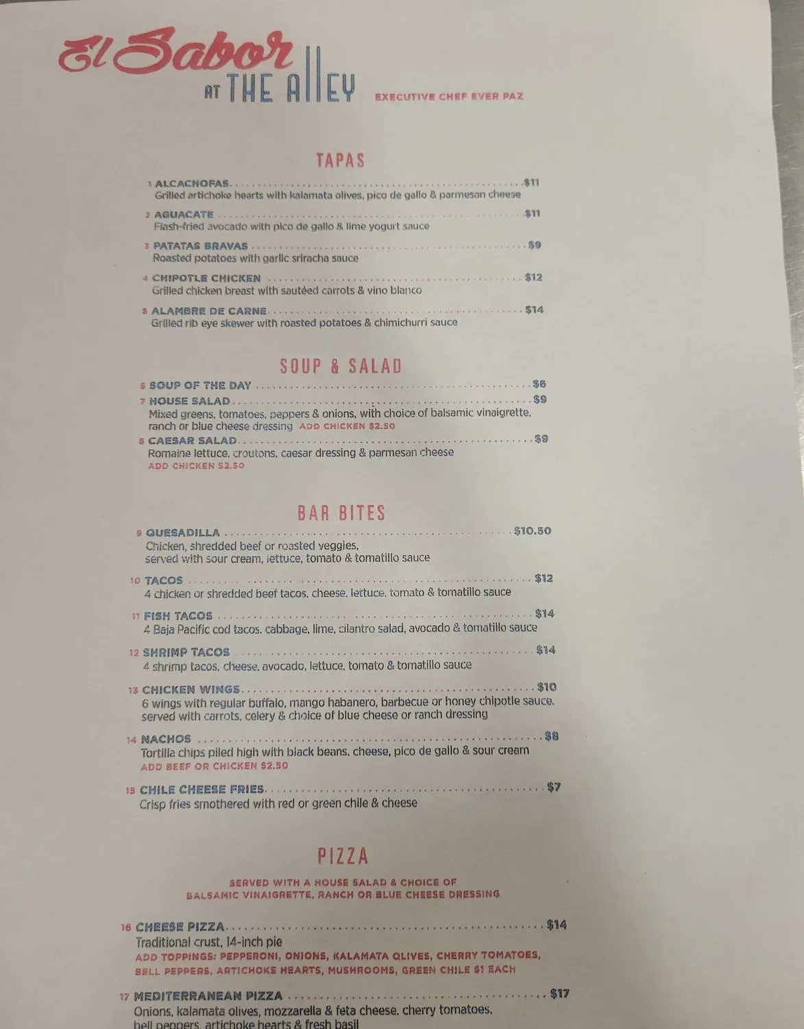 Menu 1