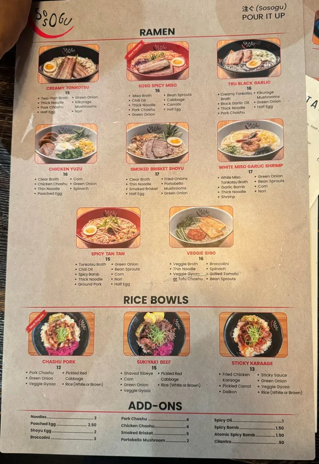 Menu 5