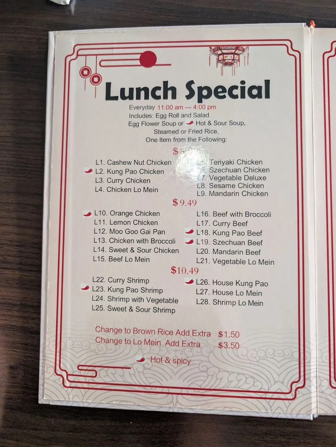 Menu 6