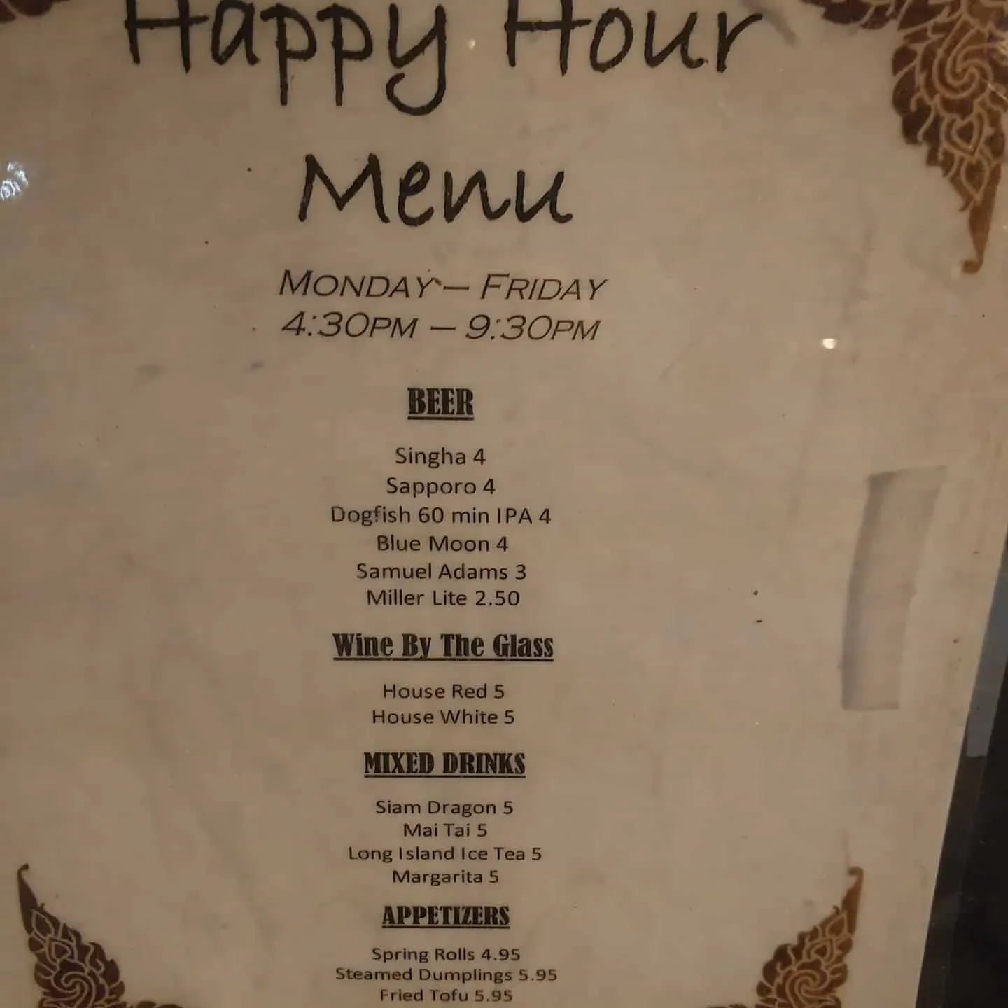 Menu 5