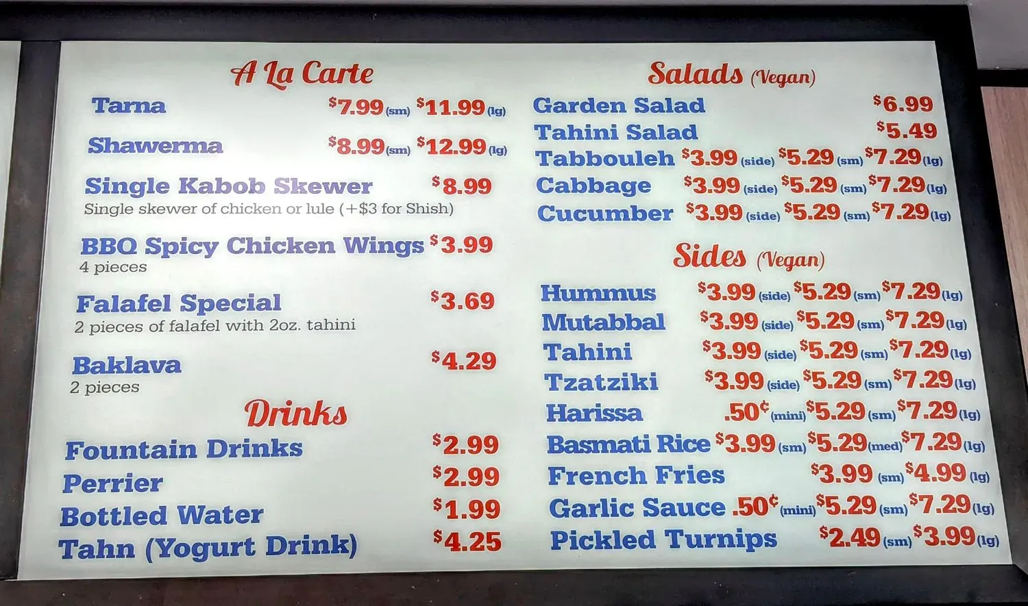 Menu 6