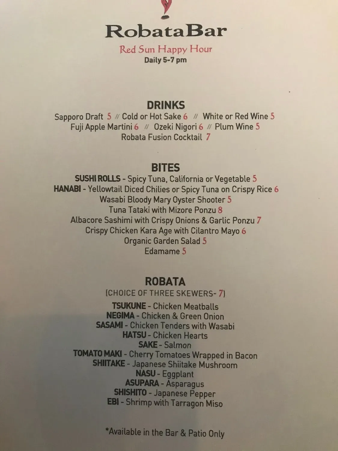 Menu 2