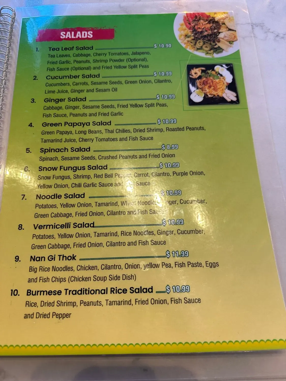 Menu 6