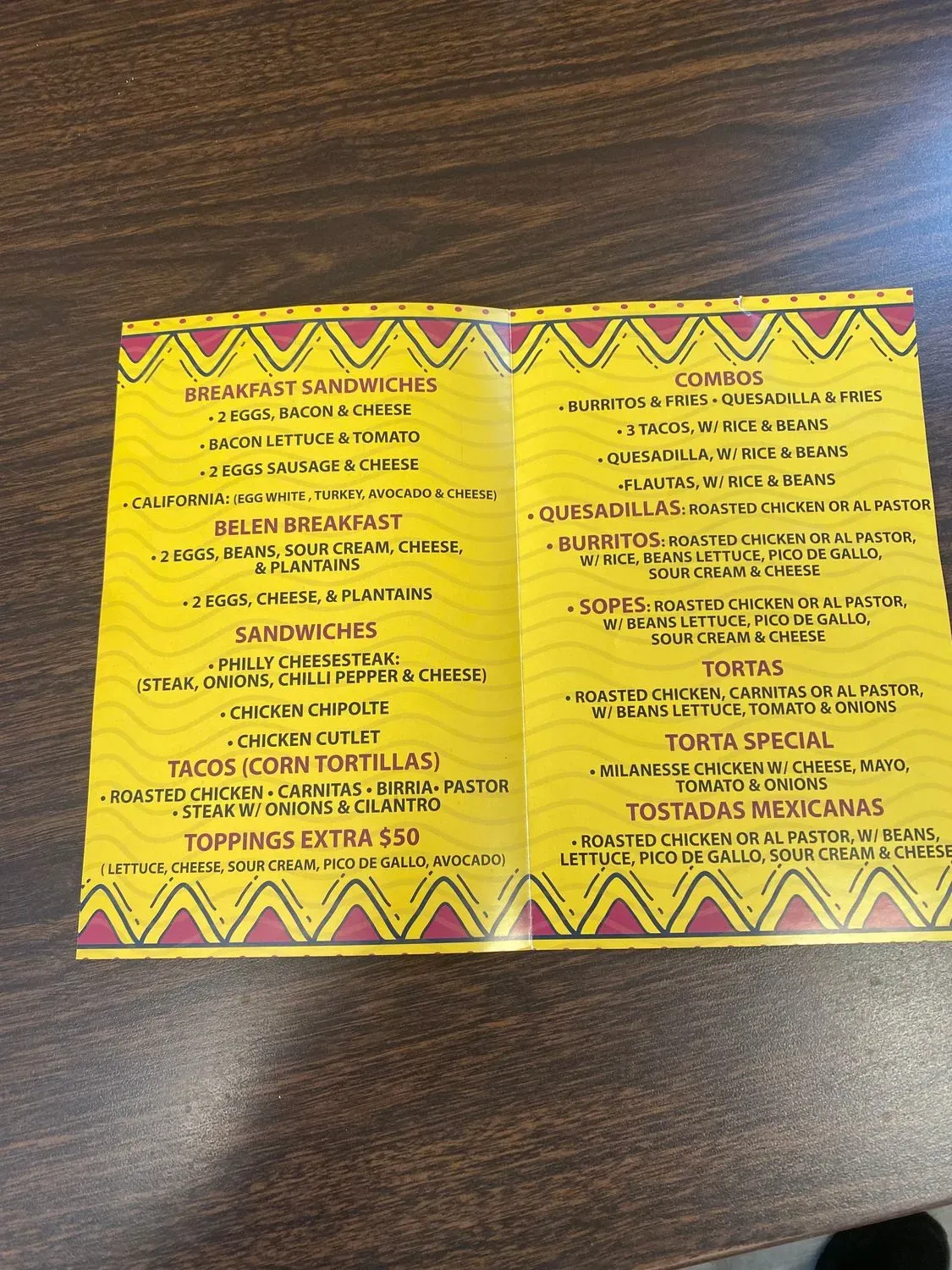 Menu 4