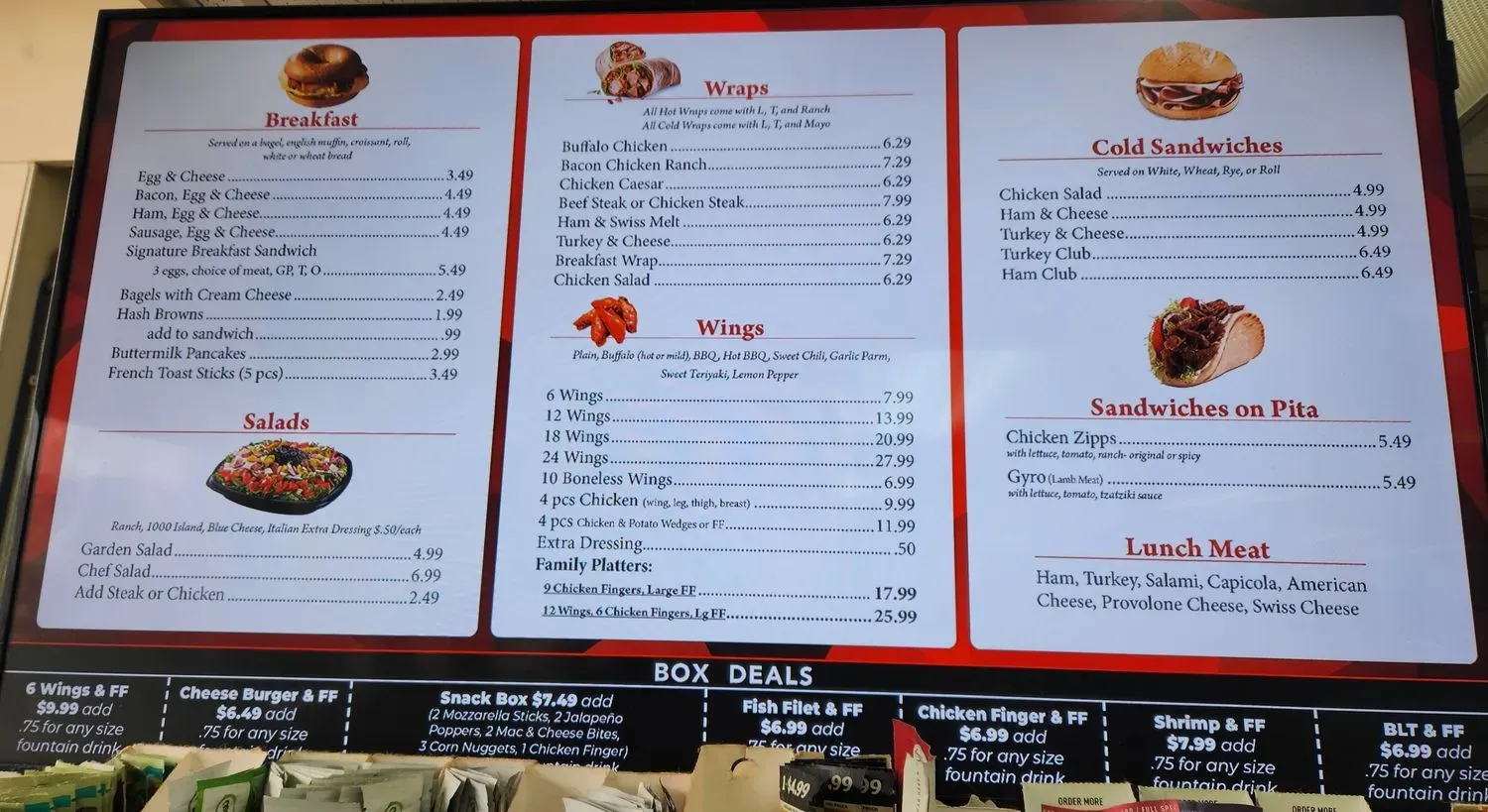 Quick Stop Deli Menu - Updated November 2025