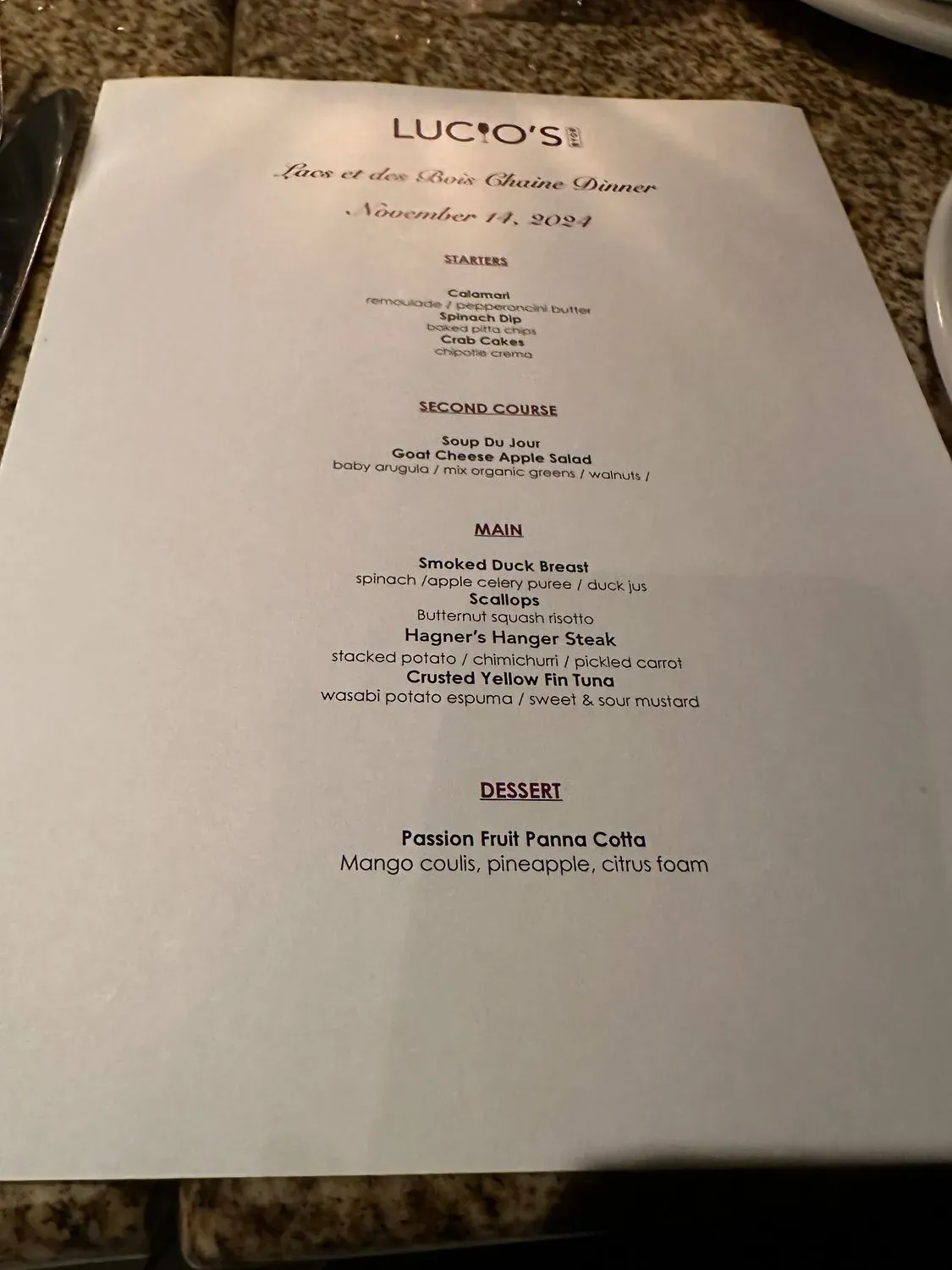 Menu 2