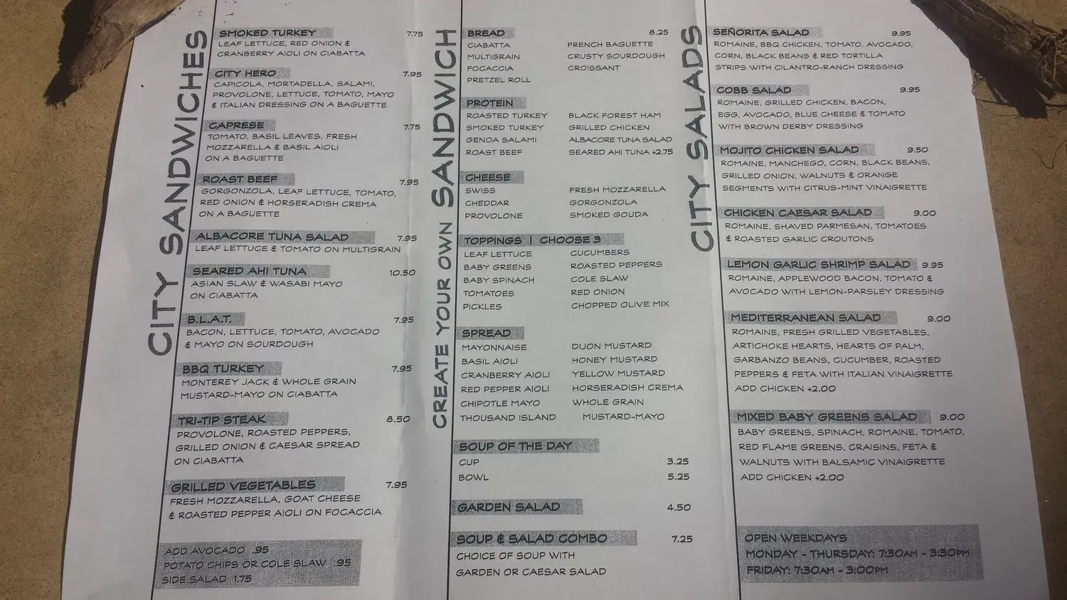 Menu 1