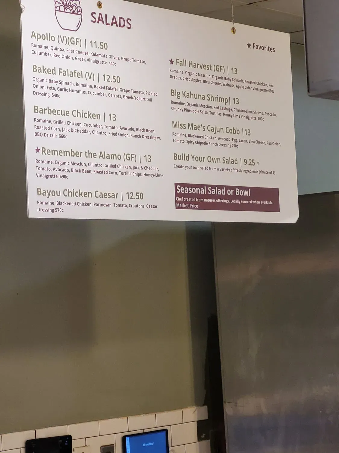 Menu 5