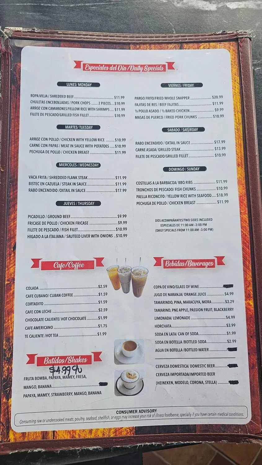 Menu 5