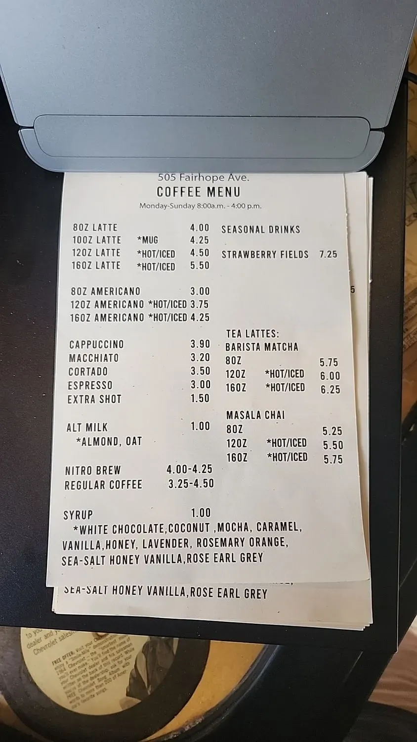 Menu 1