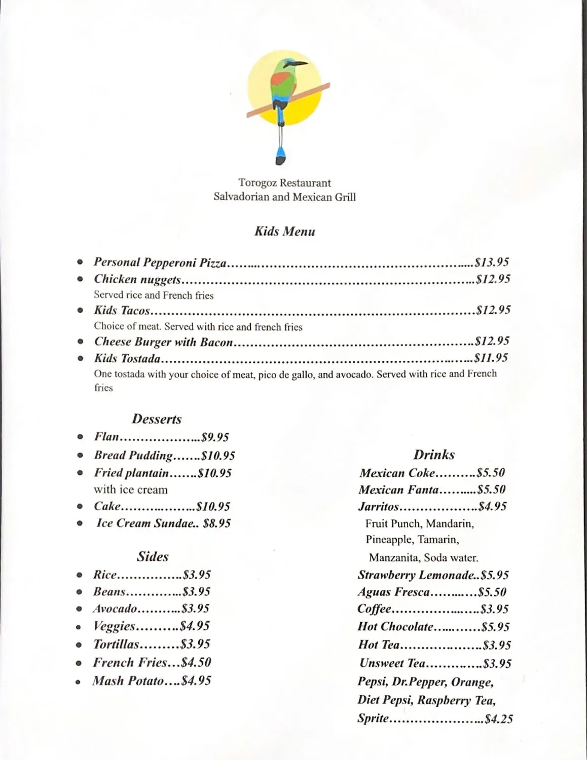 Menu 2