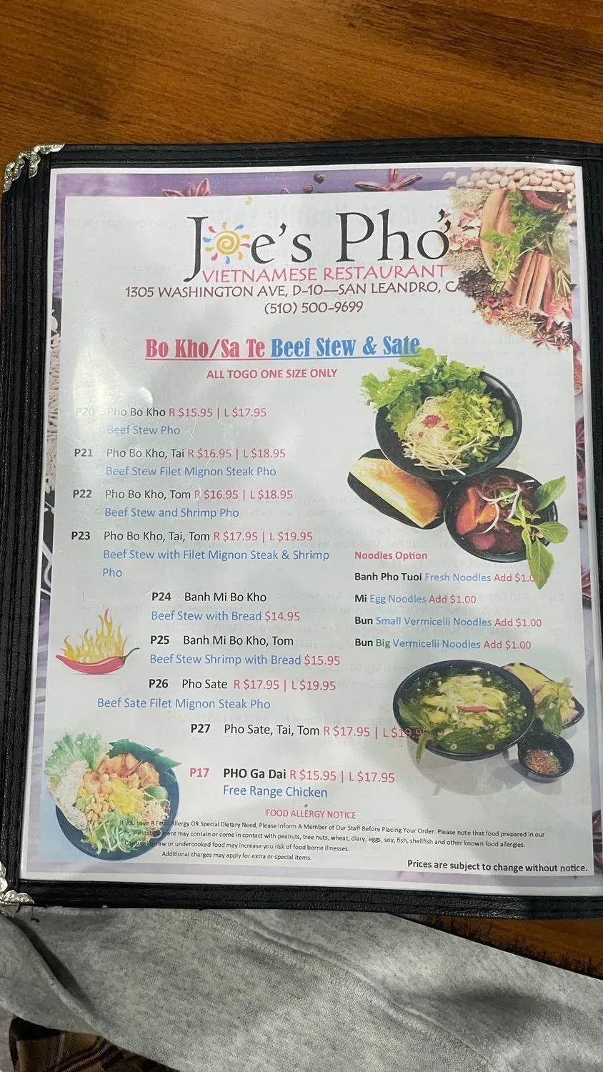 Menu 5