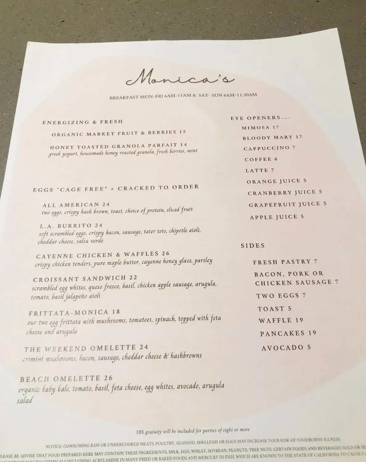 Menu 1