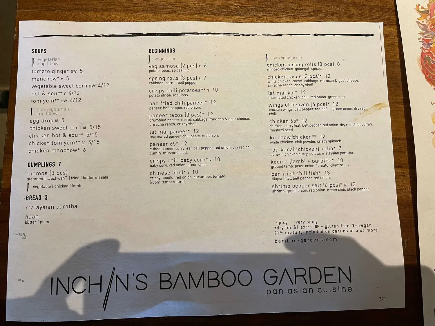 Menu 6