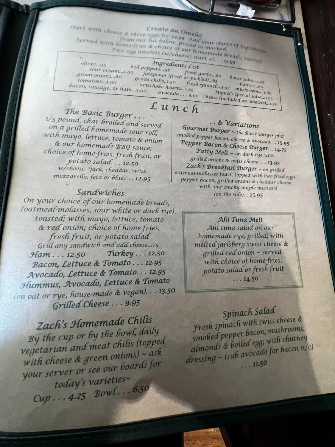 Menu 5