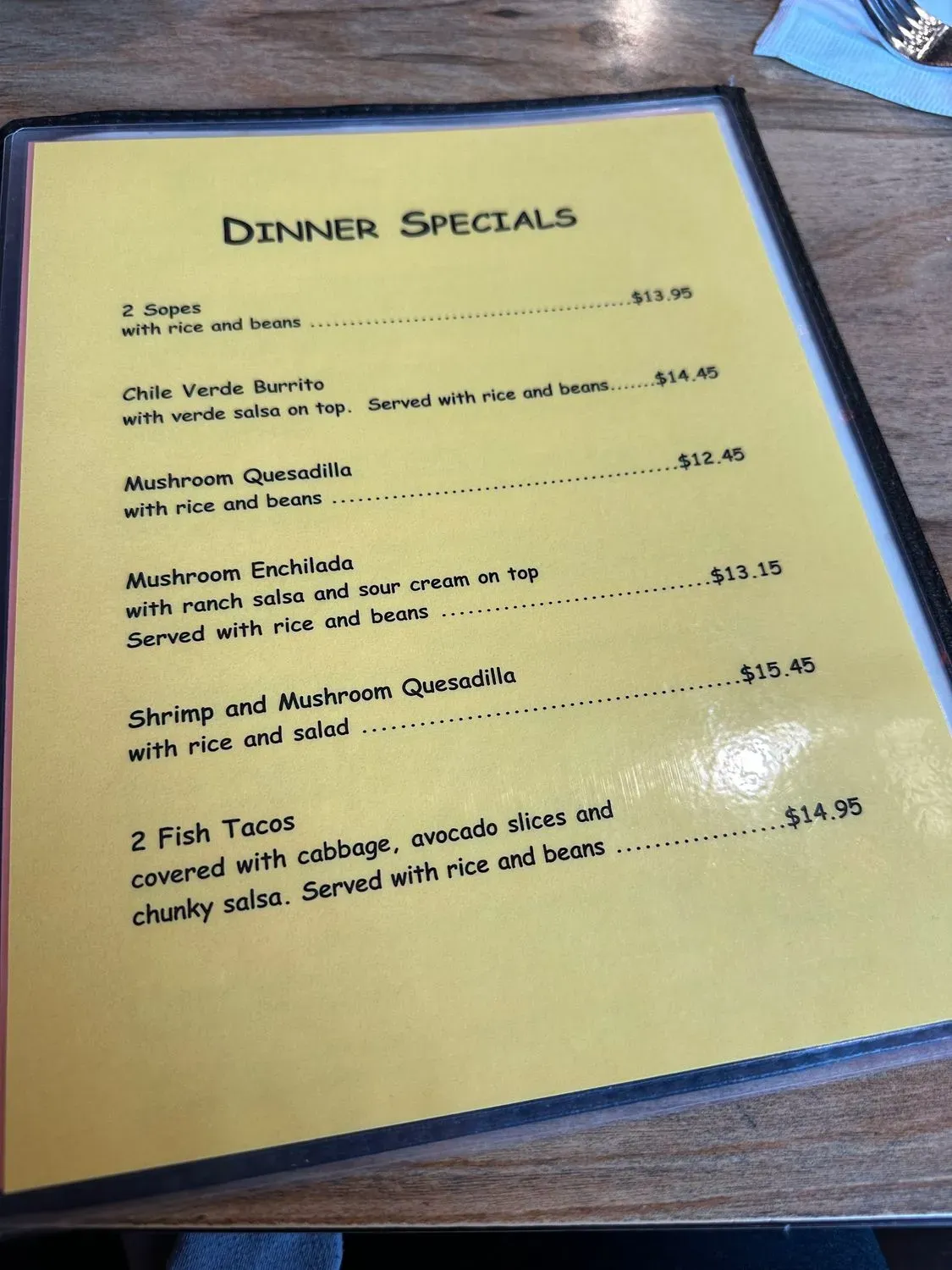 Menu 5