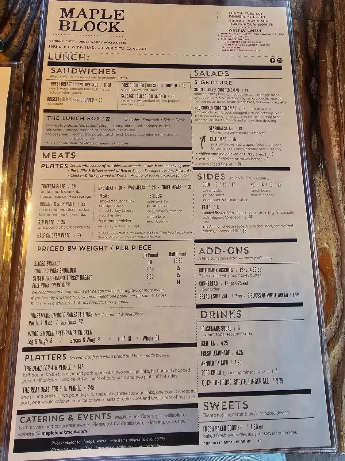 Menu 5