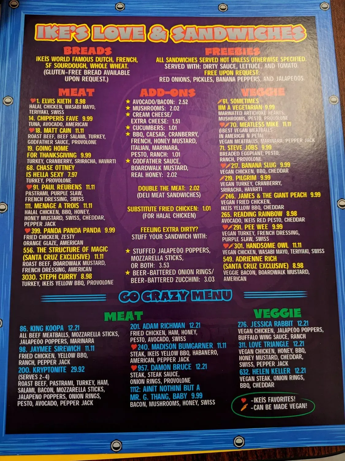 Menu 5