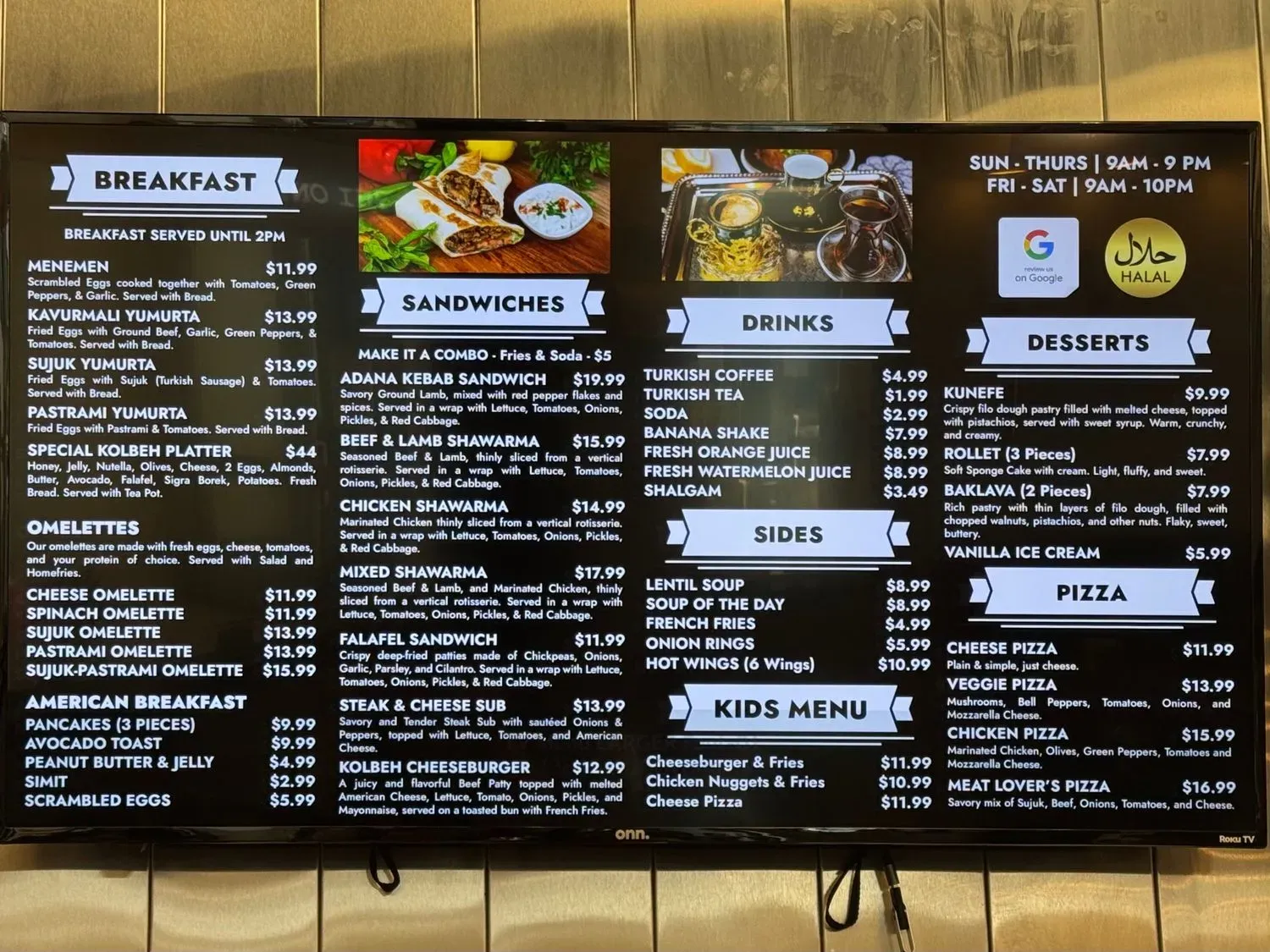 Menu 4