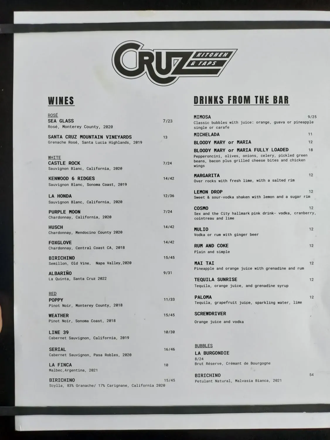 Menu 1