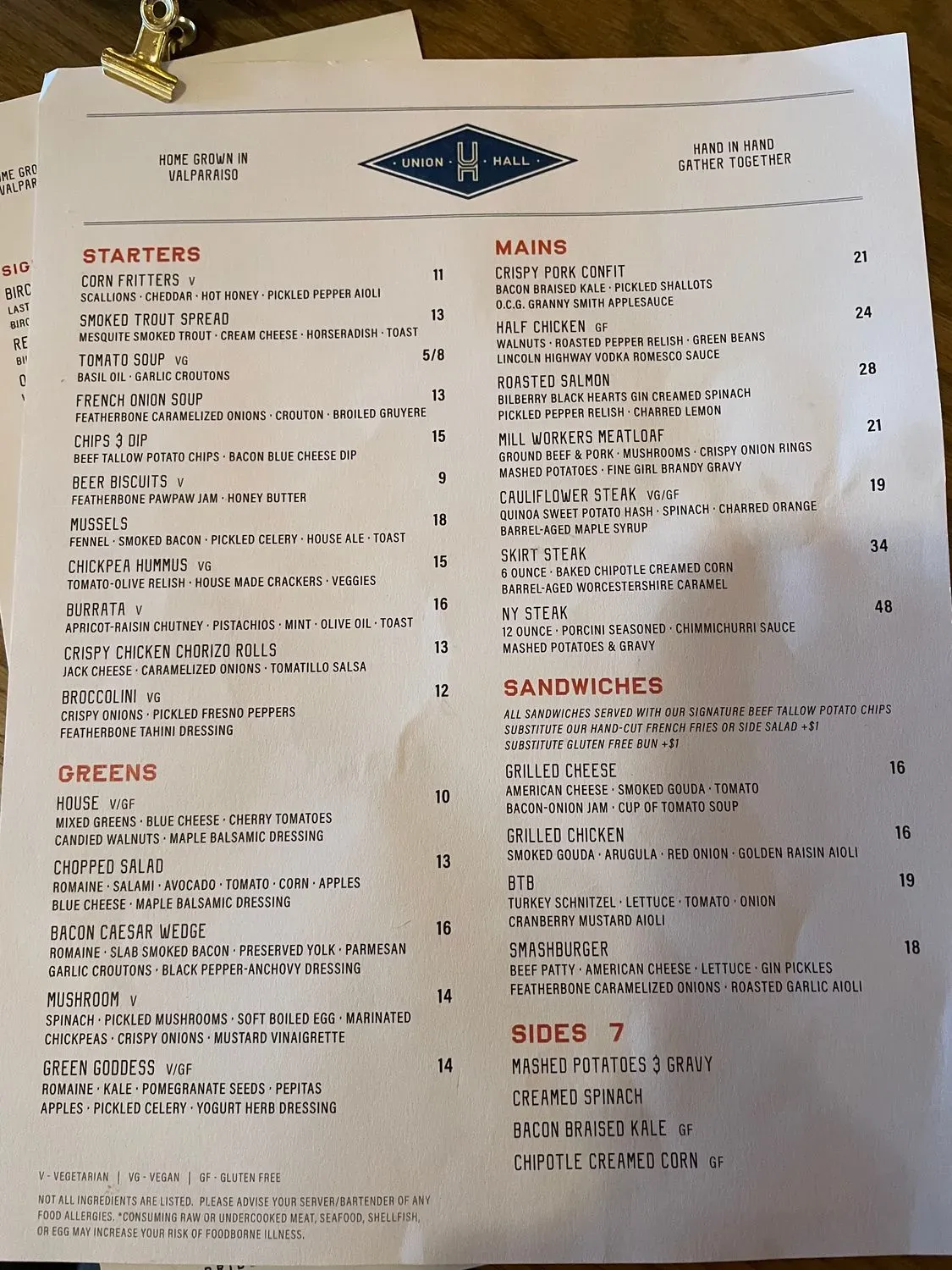 Menu 1