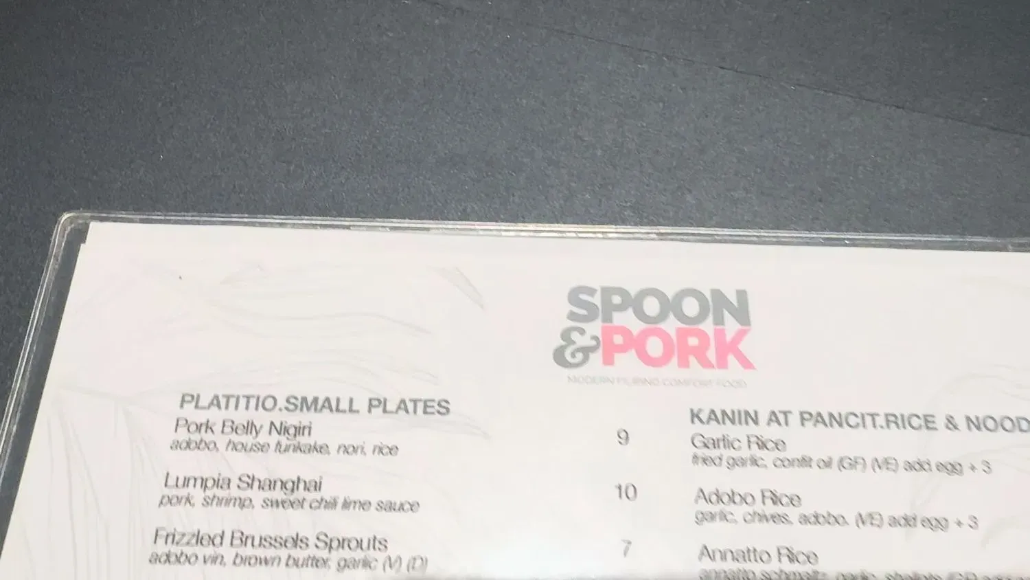 Menu 5