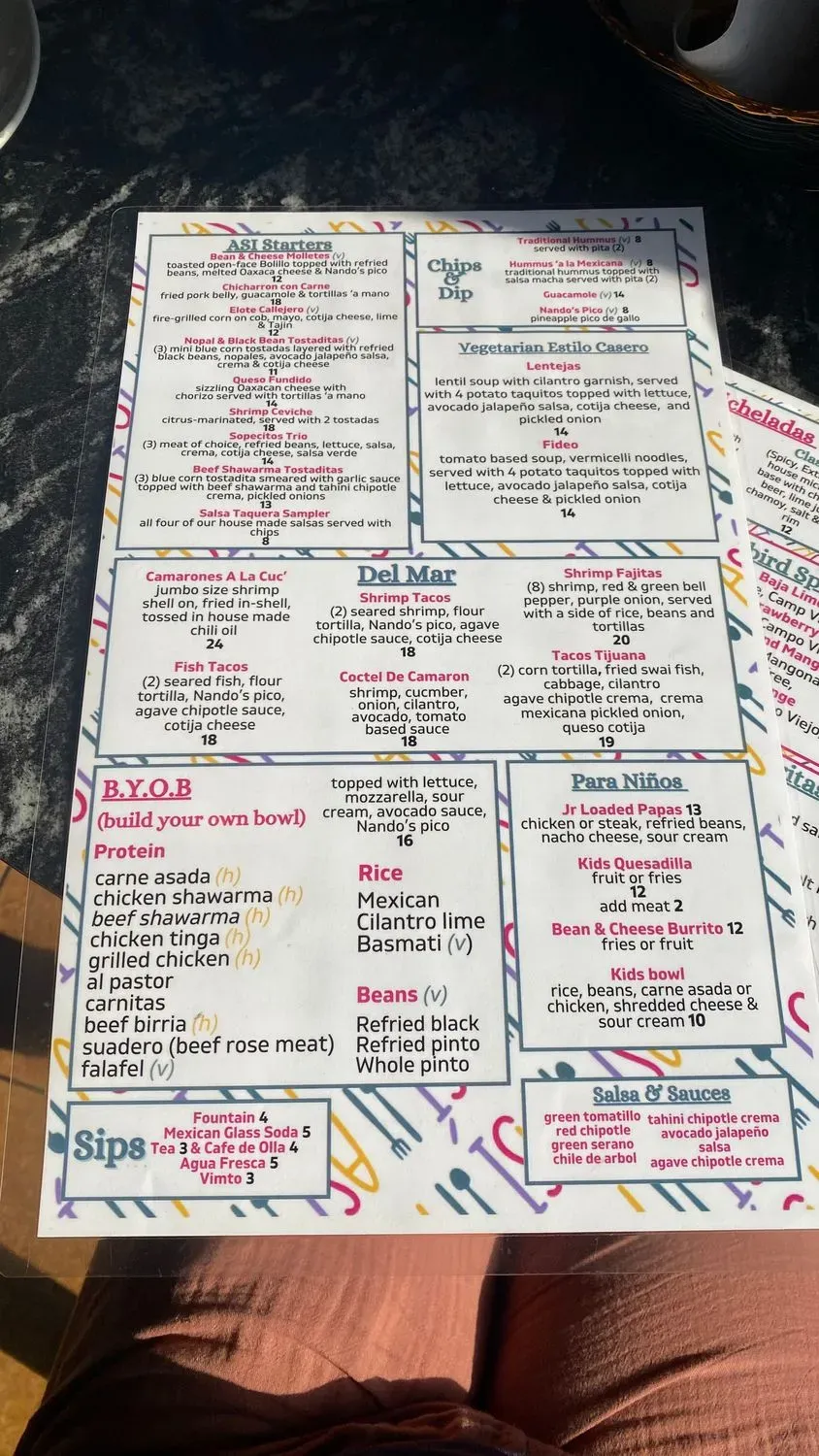 Menu 5