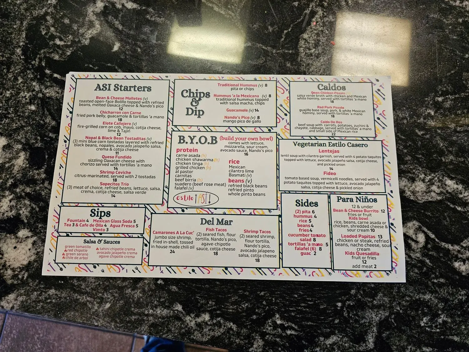 Menu 1