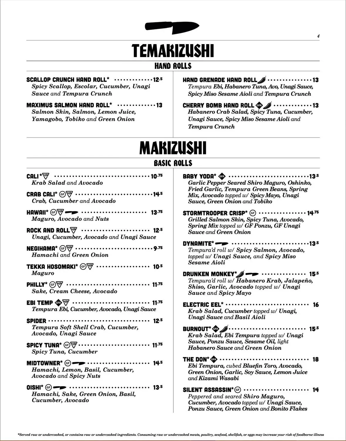 Menu 5