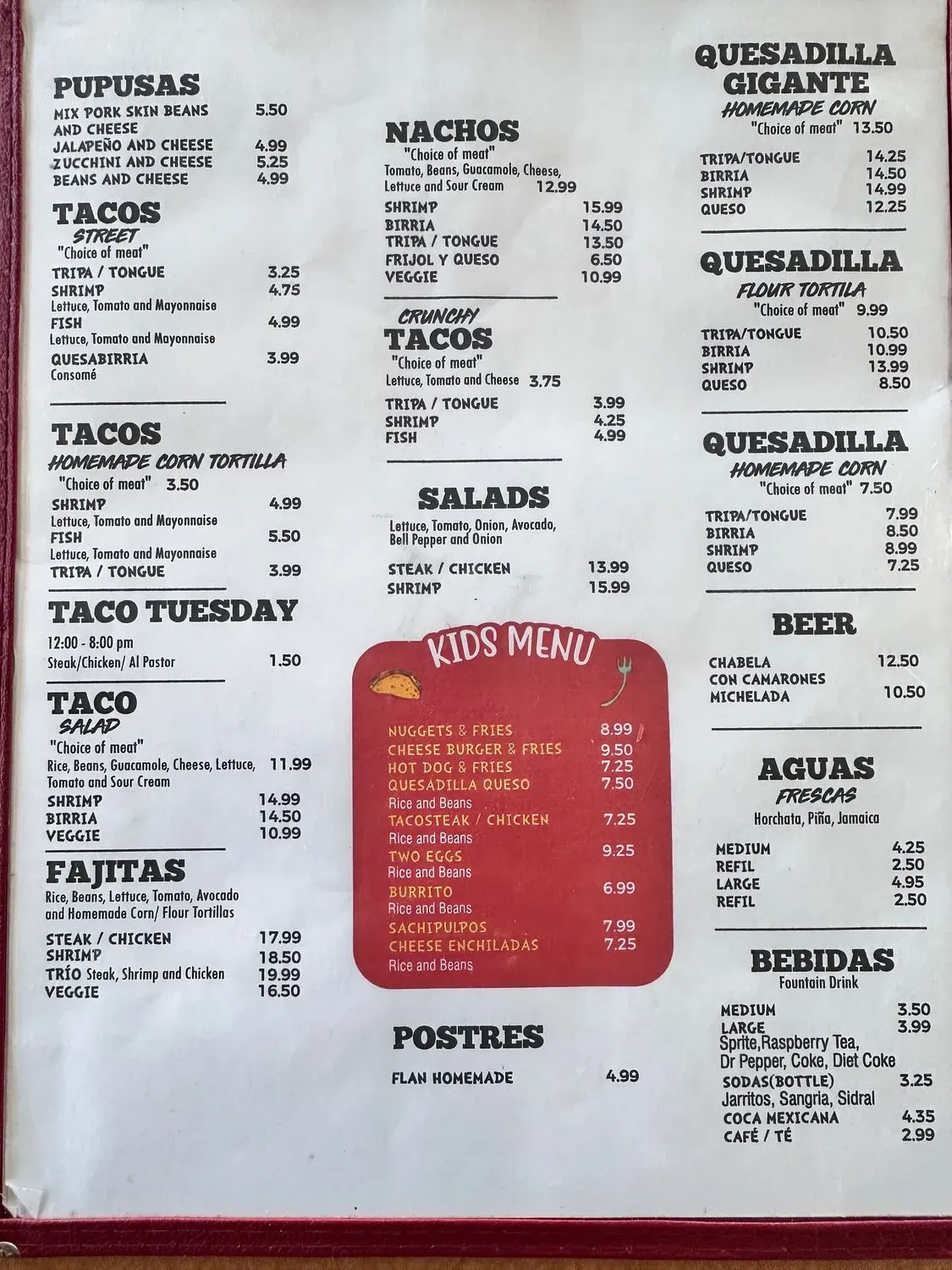 Menu 1