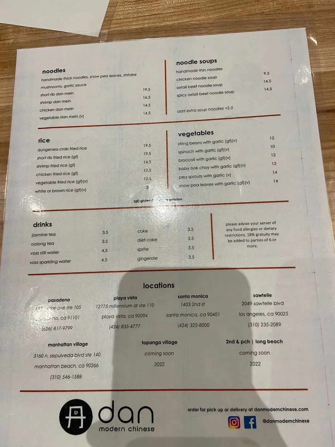 Menu 1